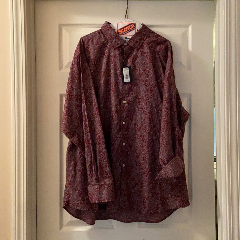 NWT Cremieux classics men’s XXL cotton button down shirt.